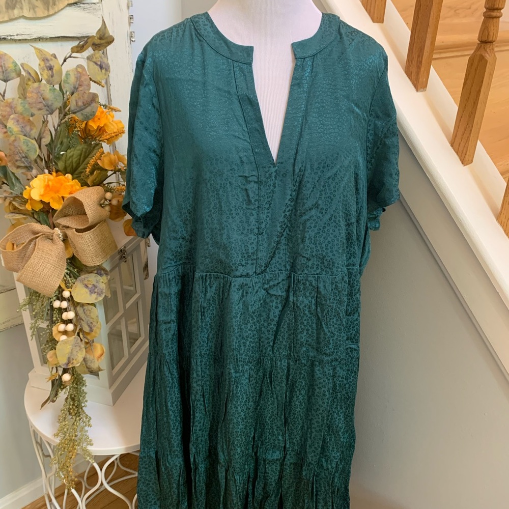 Anthropologie Maeve Sacha 2XL green dress